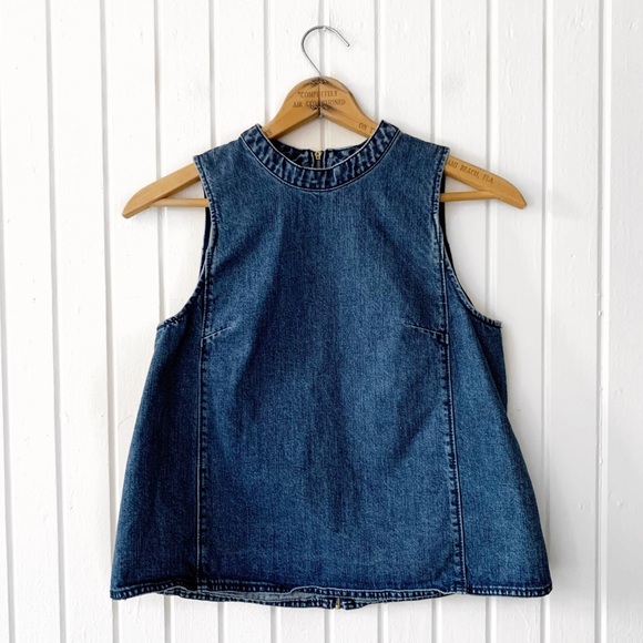 Anthropologie Tops - Anthro Holding Horses Denim Swing Tank Top